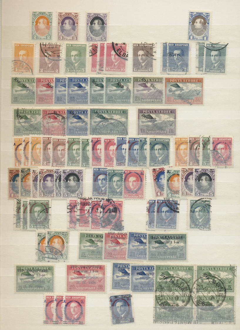 **/O/Brfst/* Albanien: 1913/1970, Mint And Used Collection In An Album, From A Good Part Early Issues With E.g. 1 - Albanie