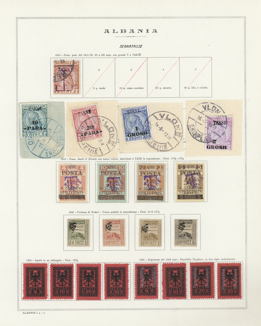 O/*/Brfst Albanien: 1913/1966, mint and used collection in a Marini album, well collected throughout with plen