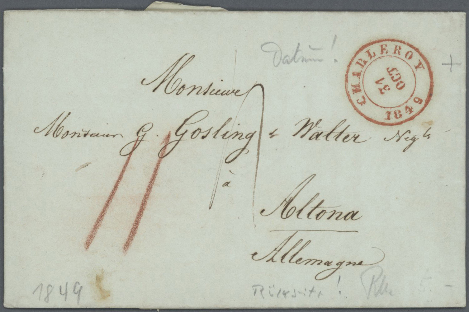 Br Belgien - Vorphilatelie: 1694 - 1857, Schöne Sammlung Belgische Vorphilatelie Und Altbriefe, 80 Bele - 1794-1814 (Période Française)