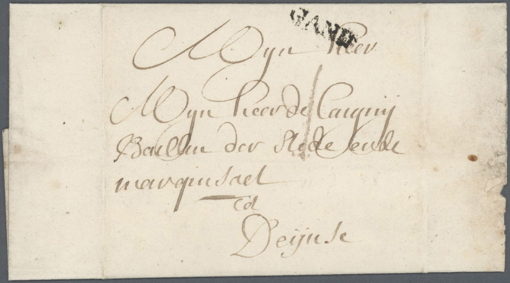 Br Belgien - Vorphilatelie: 1694 - 1857, Schöne Sammlung Belgische Vorphilatelie Und Altbriefe, 80 Bele - 1794-1814 (French Period)
