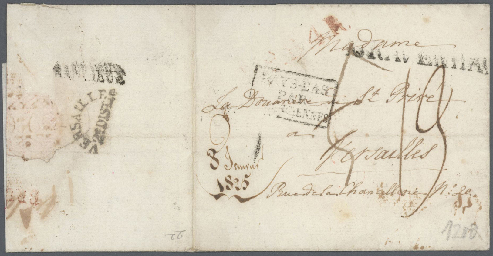 Br Belgien - Vorphilatelie: 1784 - 1852, Schöne Sammlung Belgische Vorphilatelie, 70 Belege Darunter Au - 1794-1814 (Période Française)