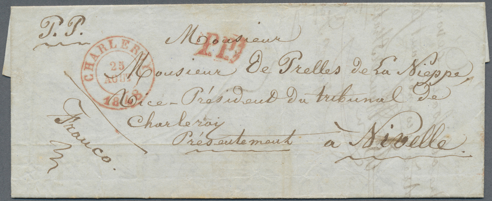 Br Belgien - Vorphilatelie: 1788/1850, Interesting Accumulation Of More Than 120 Pre Philatelic Covers - 1794-1814 (French Period)