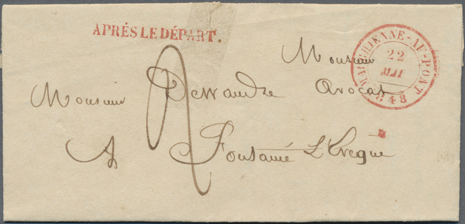 Br Belgien - Vorphilatelie: 1788/1850, Interesting Accumulation Of More Than 120 Pre Philatelic Covers - 1794-1814 (Periodo Francese)