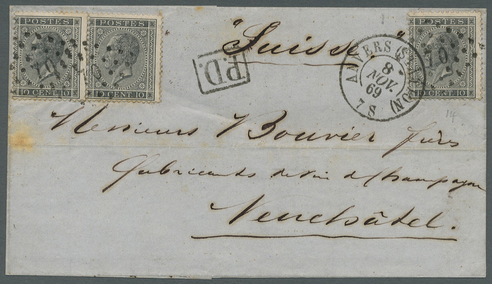 Br Belgien: 1687/1940 (ca.), Hochinteressanter Bestand Mit Ca. 78 Meist Besseren Briefen (sowie Eine Lo - Other & Unclassified