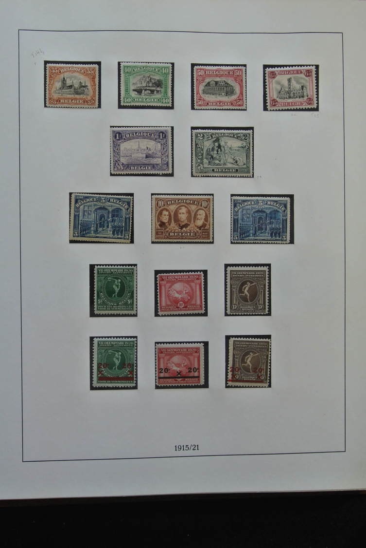 Belgien: 1849/1960: As Good As Complete, MNH, Mint Hinged And Used Collection Belgium 1849-1960 In 5 - Other & Unclassified