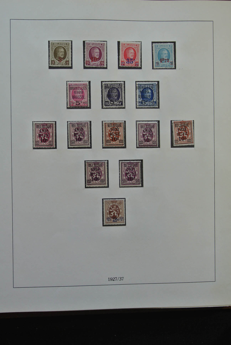 Belgien: 1849/1960: As good as complete, MNH, mint hinged and used collection Belgium 1849-1960 in 5