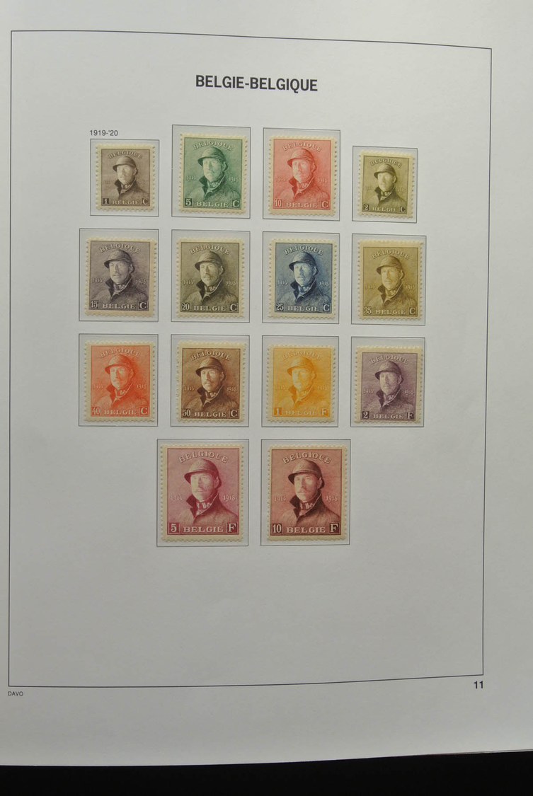 Belgien: 1849/1952: Almost Complete, Mostly MNH And Mint Hinged Collection Belgium 1849-1952 In Davo - Other & Unclassified