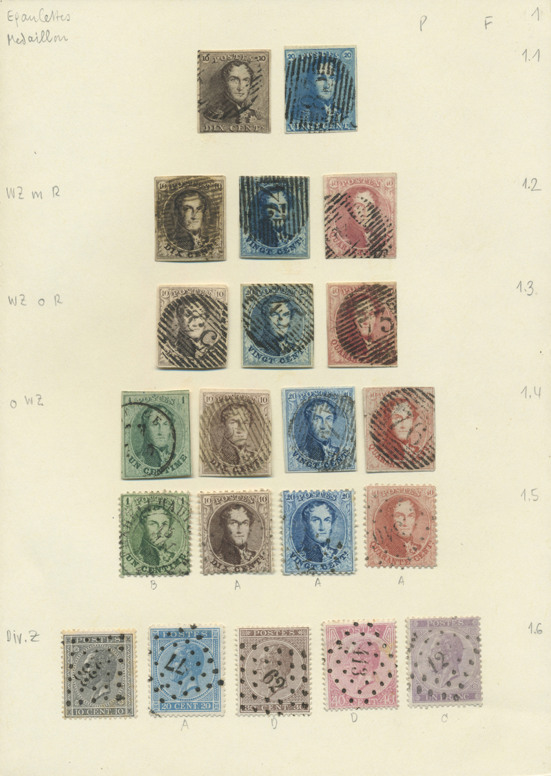 Belgien: 1849/1924; Schöne Sammlung Mit Einem überaus Reizvollen Anteil Von Tadellos Erhaltenen Dubl - Andere & Zonder Classificatie