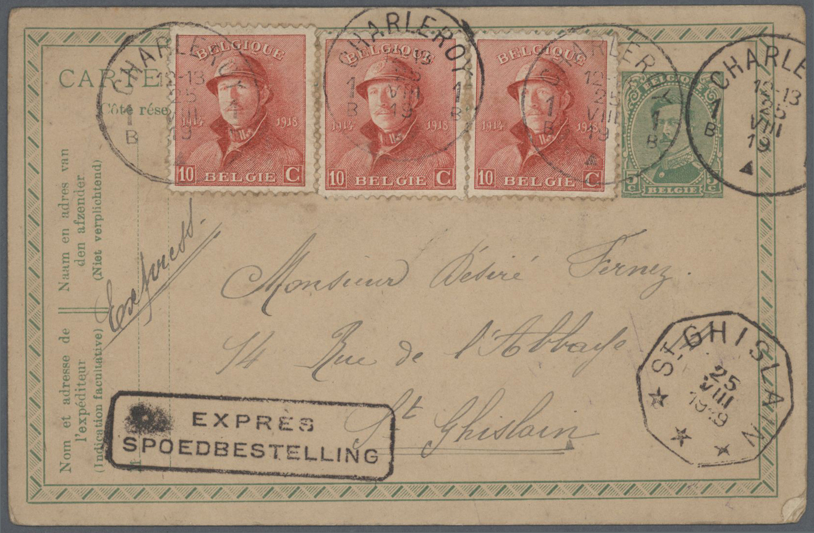 GA/Br Belgien: 1849 - 1907, Schöne Partie Von über 60 Belegen, Briefe, Einige Briefvorderseiten Und Ganzsa - Other & Unclassified