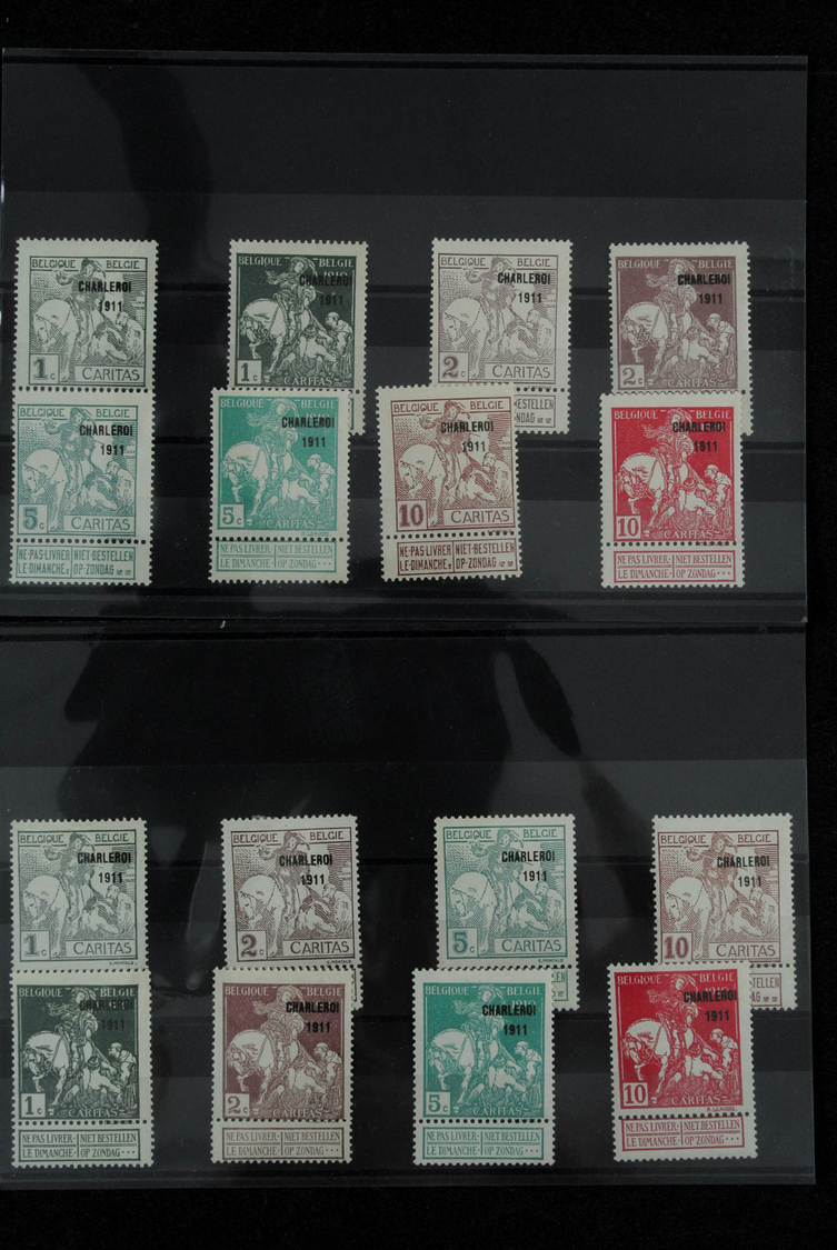 Belgien: 1900/1960: Fantastic Lot Better Sets On Stockcards, Including The Good Issues All In Quanti - Andere & Zonder Classificatie