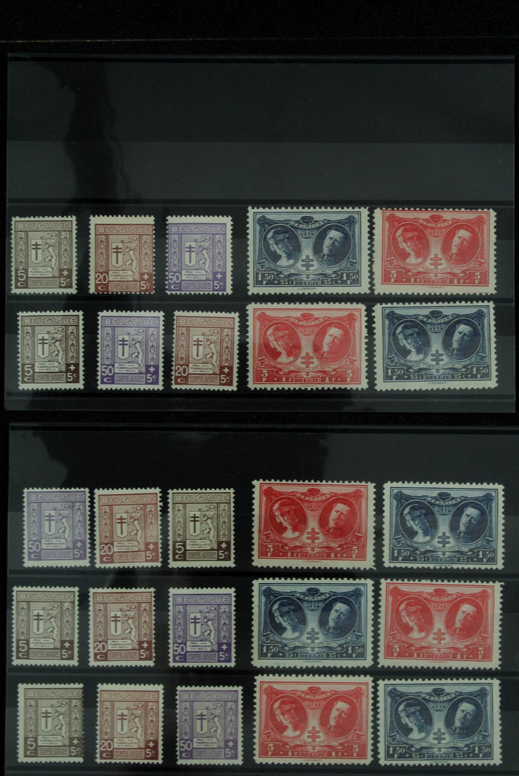 Belgien: 1900/1960: Fantastic lot better sets on stockcards, including the good issues all in quanti