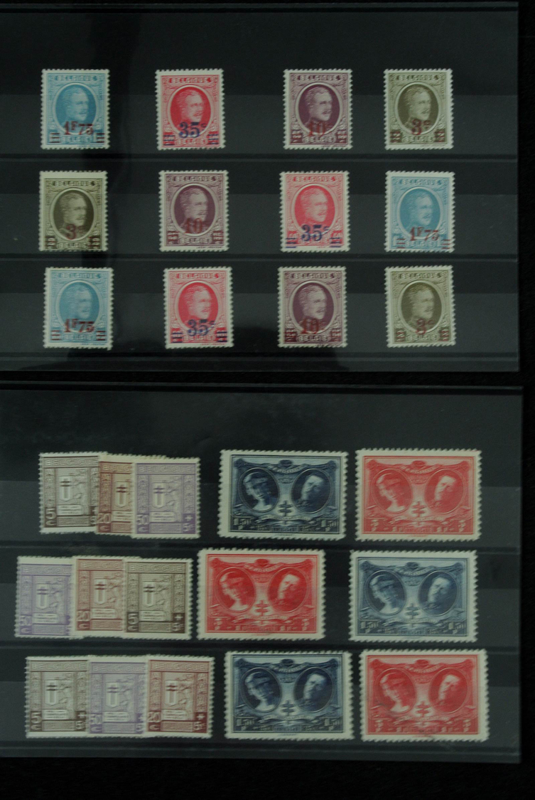 Belgien: 1900/1960: Fantastic lot better sets on stockcards, including the good issues all in quanti