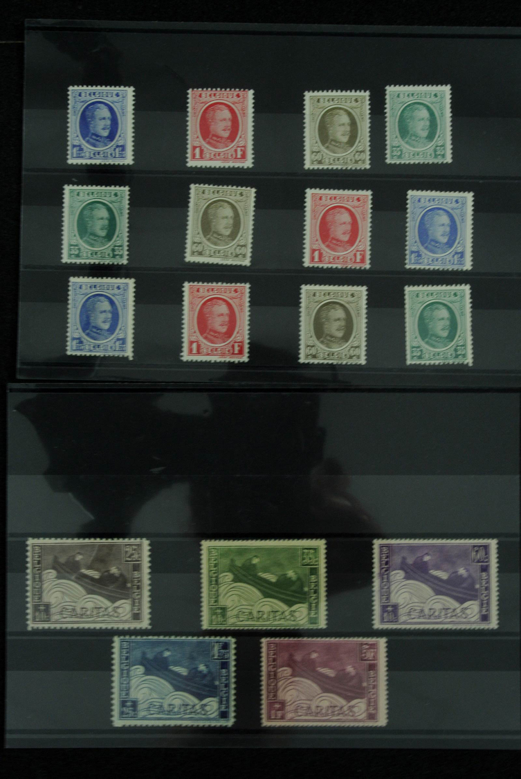 Belgien: 1900/1960: Fantastic lot better sets on stockcards, including the good issues all in quanti