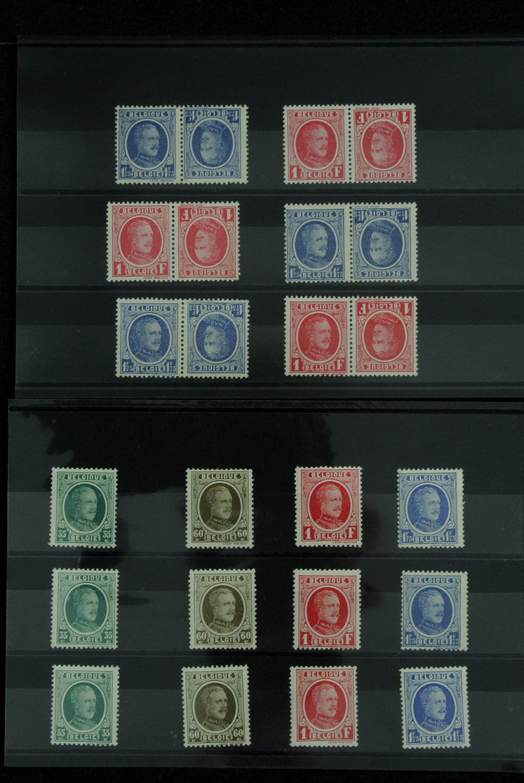 Belgien: 1900/1960: Fantastic lot better sets on stockcards, including the good issues all in quanti