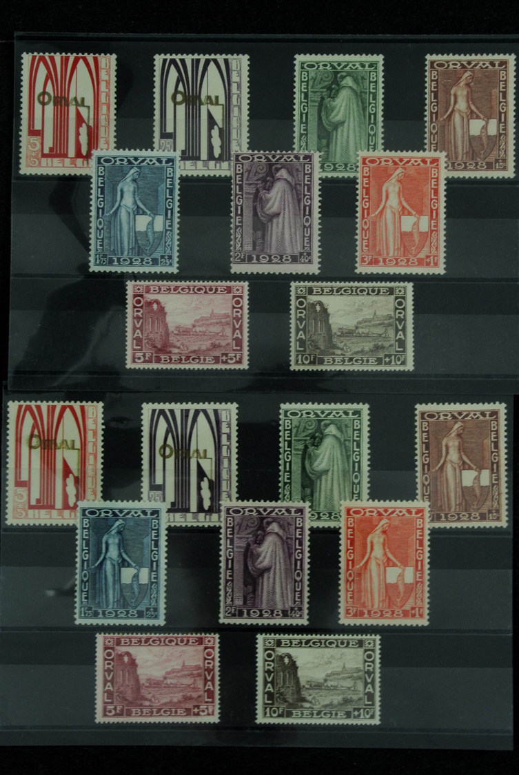 Belgien: 1900/1960: Fantastic lot better sets on stockcards, including the good issues all in quanti