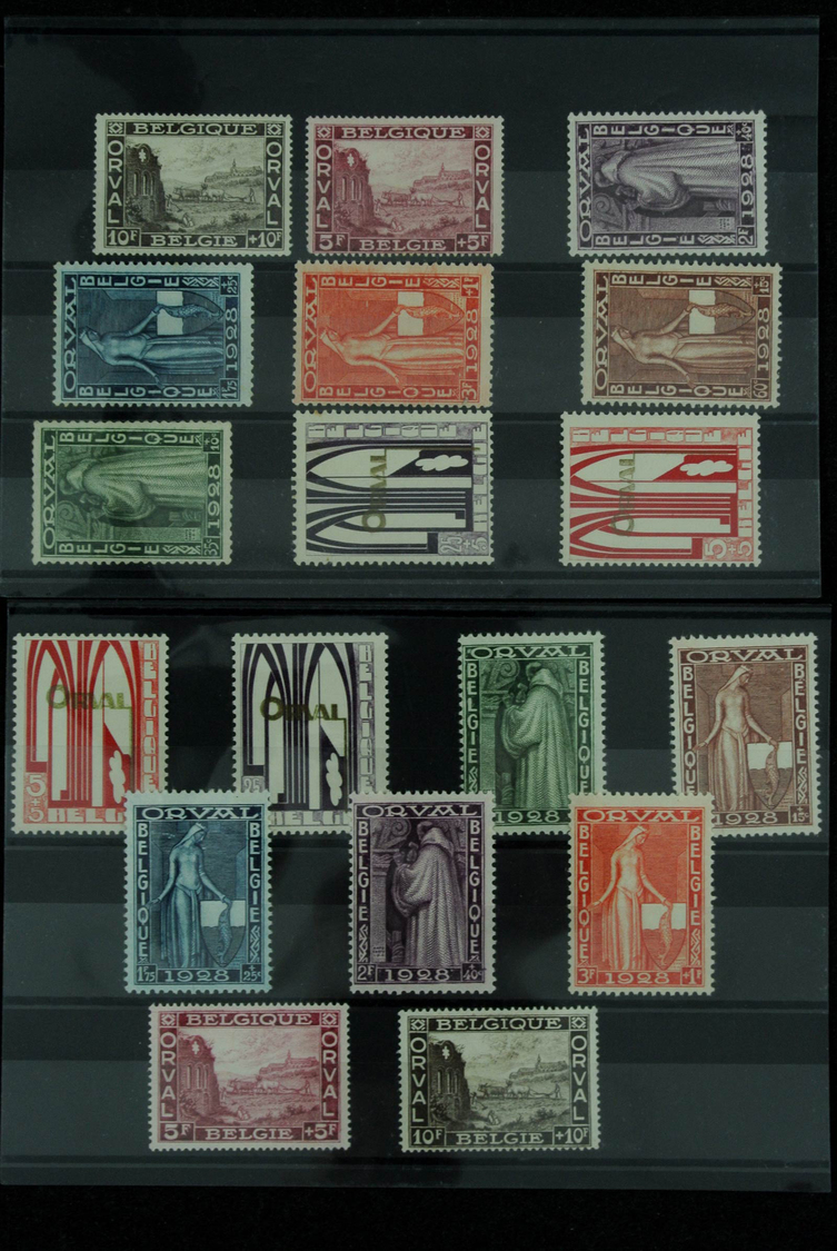 Belgien: 1900/1960: Fantastic lot better sets on stockcards, including the good issues all in quanti