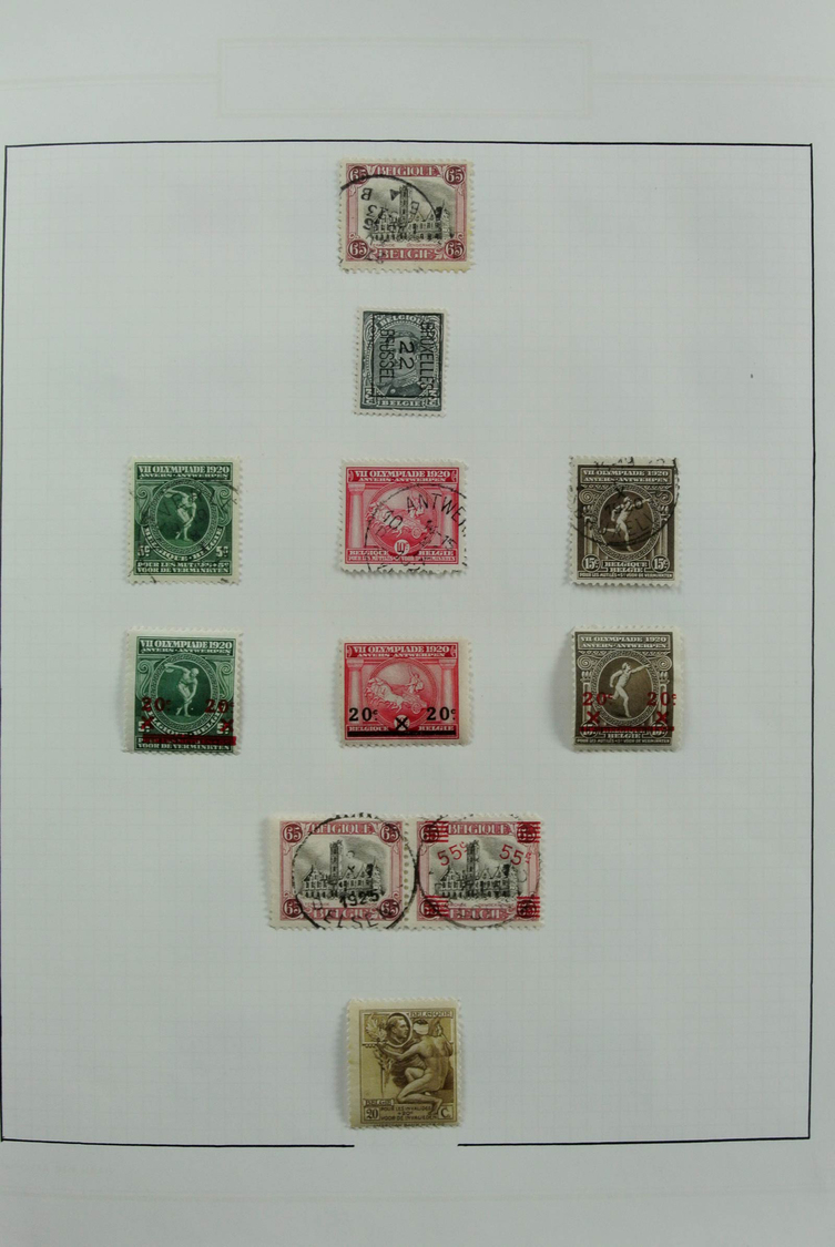 Belgien: 1900/2012: Extremely Extensive, MNH And Canceled Collection Belgium 1900-2012 In 27 (!) Vic - Altri & Non Classificati