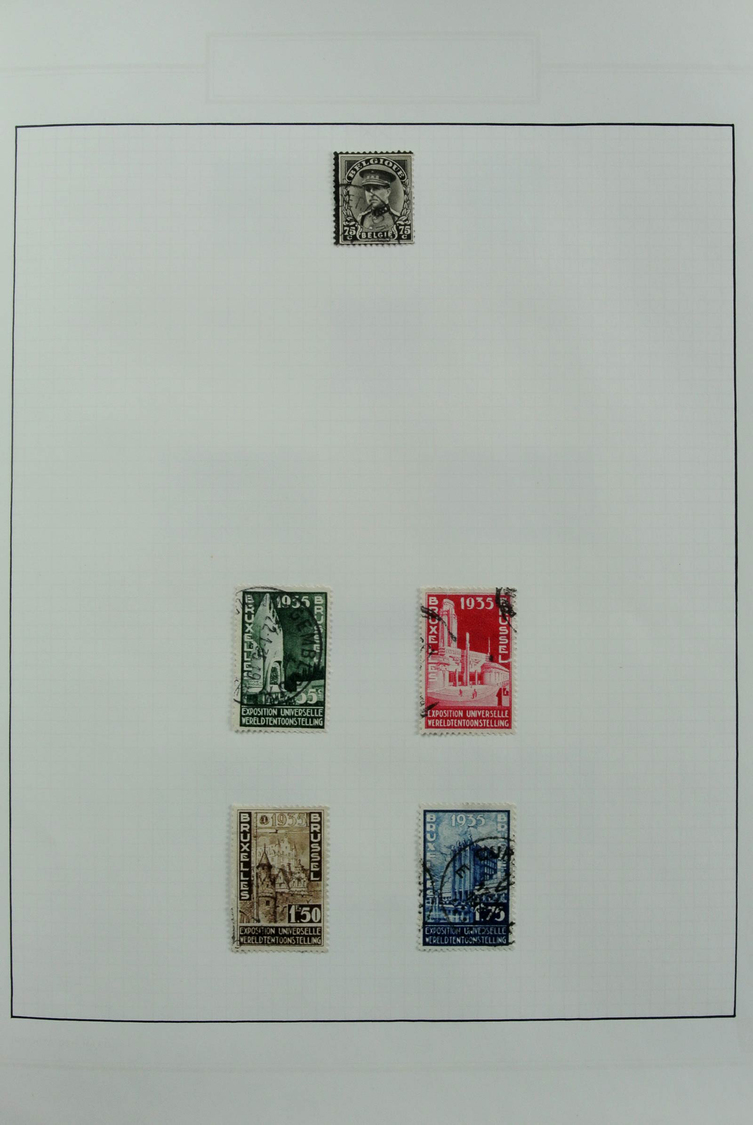 Belgien: 1900/2012: Extremely extensive, MNH and canceled collection Belgium 1900-2012 in 27 (!) Vic