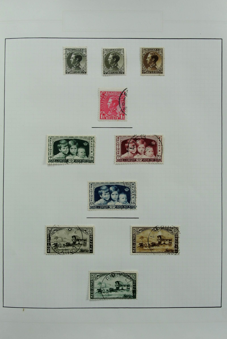 Belgien: 1900/2012: Extremely extensive, MNH and canceled collection Belgium 1900-2012 in 27 (!) Vic