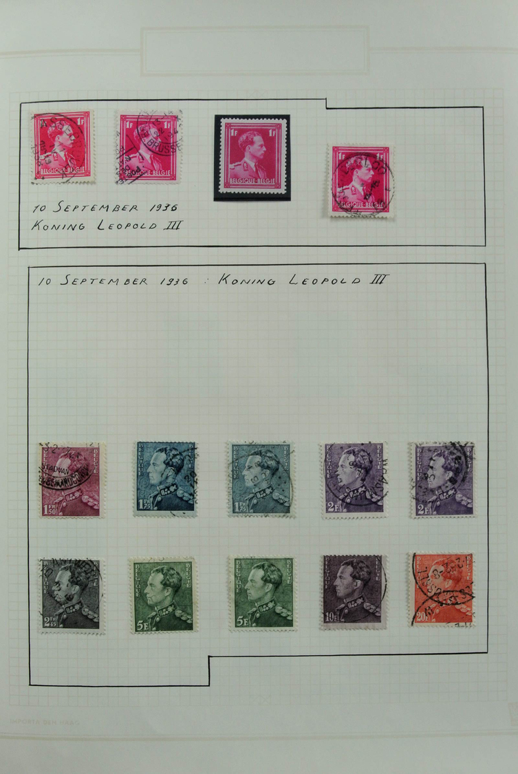 Belgien: 1900/2012: Extremely extensive, MNH and canceled collection Belgium 1900-2012 in 27 (!) Vic
