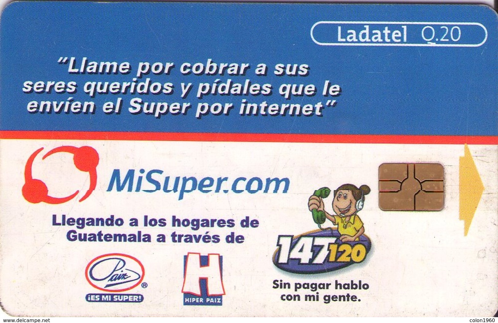 GUATEMALA. GT-TLG-0114. Misuper.Com. (042) - Guatemala