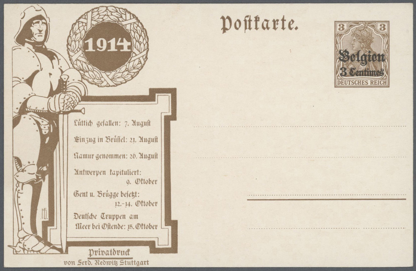 GA/Br Belgien: 1916 - 1964, Umfangreiche Sammlung Von Ca. 320 Belegen, Zumeist Frankierte Briefe Und Einig - Other & Unclassified