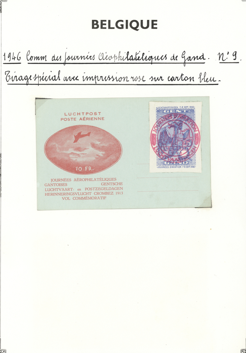 Br Belgien: 1919/1946, Remarkable Lot With 5 Covers, Comprising Two Covers From Jan 21st Resp. Jan 23rd - Andere & Zonder Classificatie