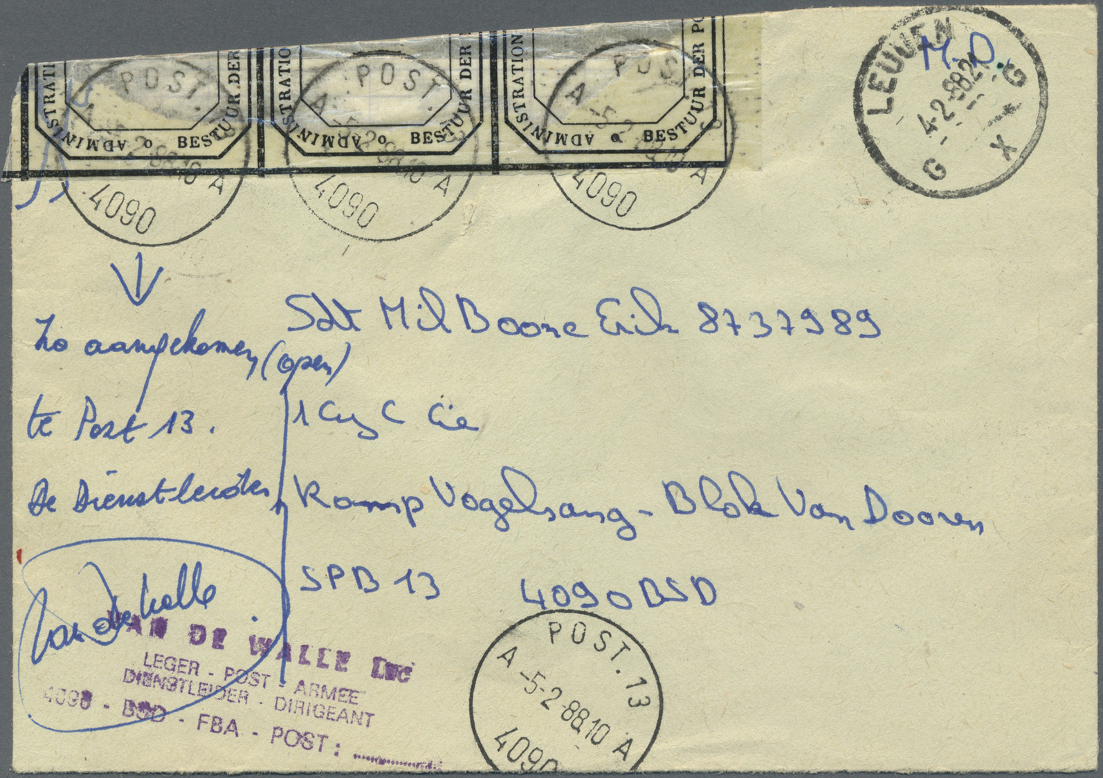 Br/GA/ Belgien - Militärpostmarken: 1944/2000, (ca.), 21000 Postcards And Letters After WW II: The Well Kno - Autres & Non Classés