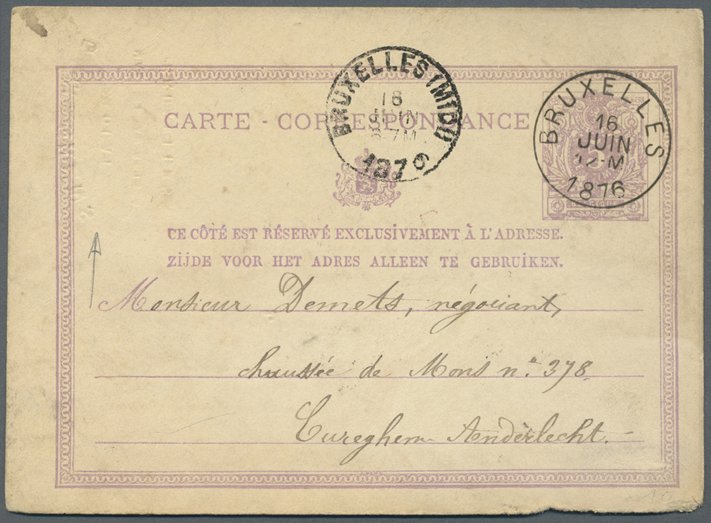 GA Belgien - Ganzsachen: 1876/1915, About 800 Stationery Cards, Card Letters And Envelopes Used And Unu - Other & Unclassified