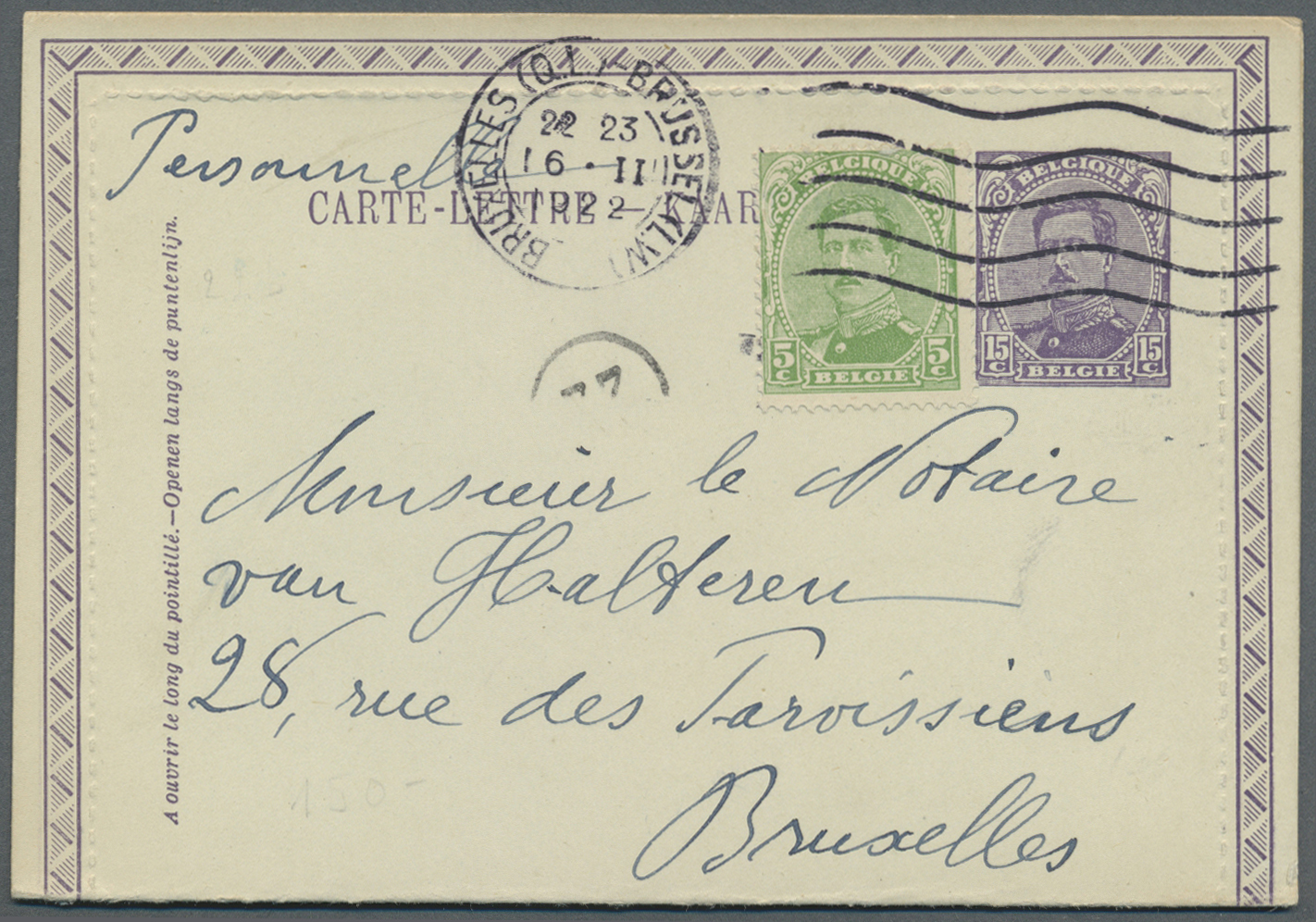 GA Belgien - Ganzsachen: 1876/1915, About 800 Stationery Cards, Card Letters And Envelopes Used And Unu - Autres & Non Classés