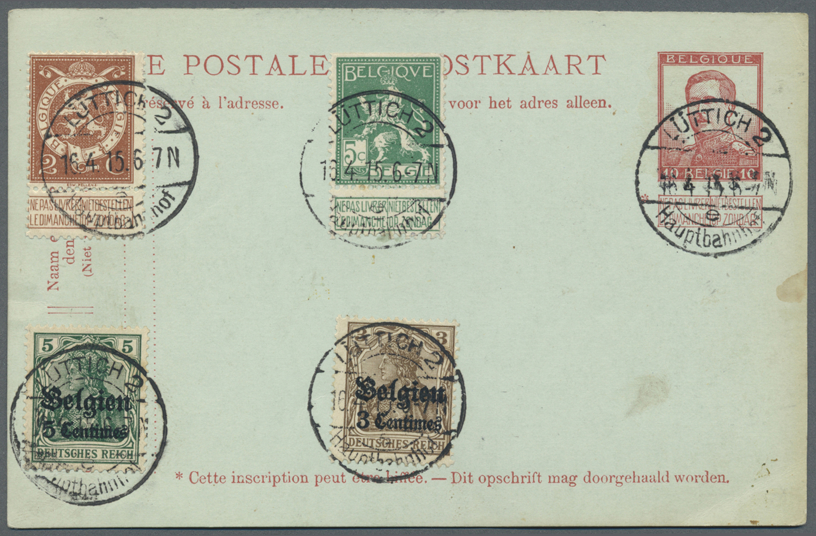 GA Belgien - Ganzsachen: 1876/1915, About 800 Stationery Cards, Card Letters And Envelopes Used And Unu - Other & Unclassified