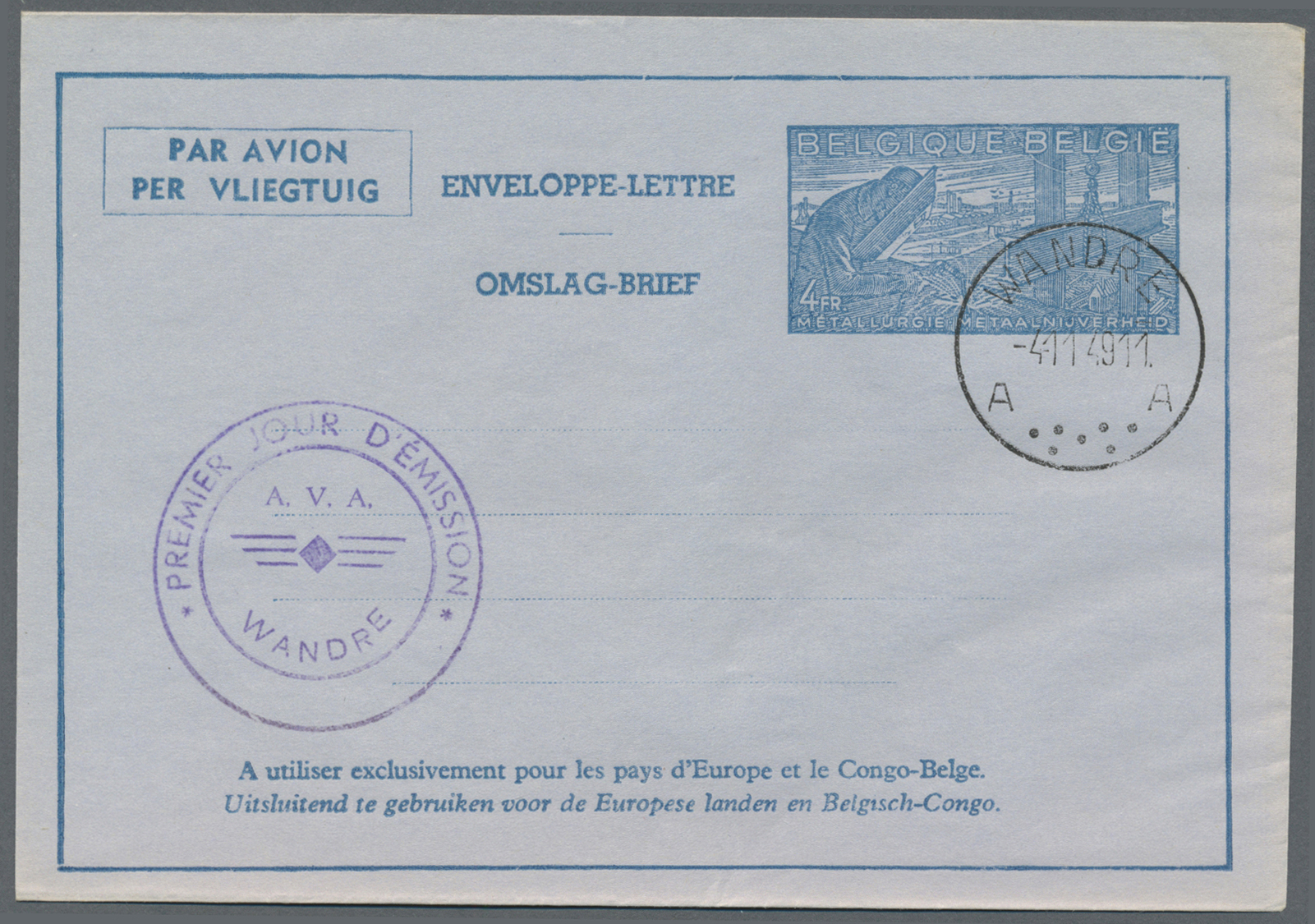 GA Belgien - Ganzsachen: 1948/1995 (ca.), AEROGRAMMES: Accumulation With About 1.500 Unused And Used/CT - Sonstige & Ohne Zuordnung