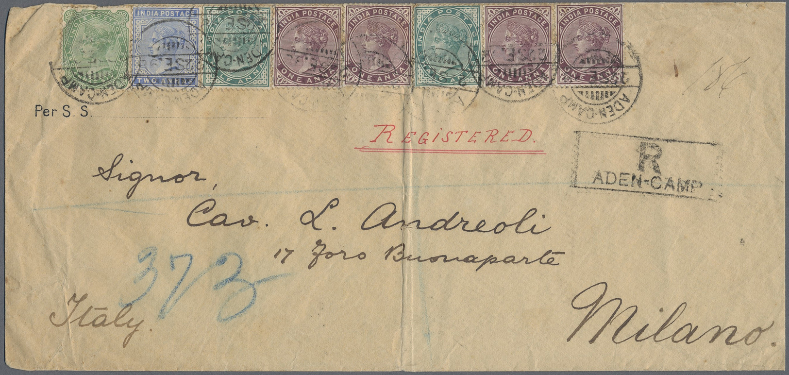 Br/GA/Brfst/O Aden: 1840's-1940's "ADEN - Postal History": Comprehensive, specialized and important collection of