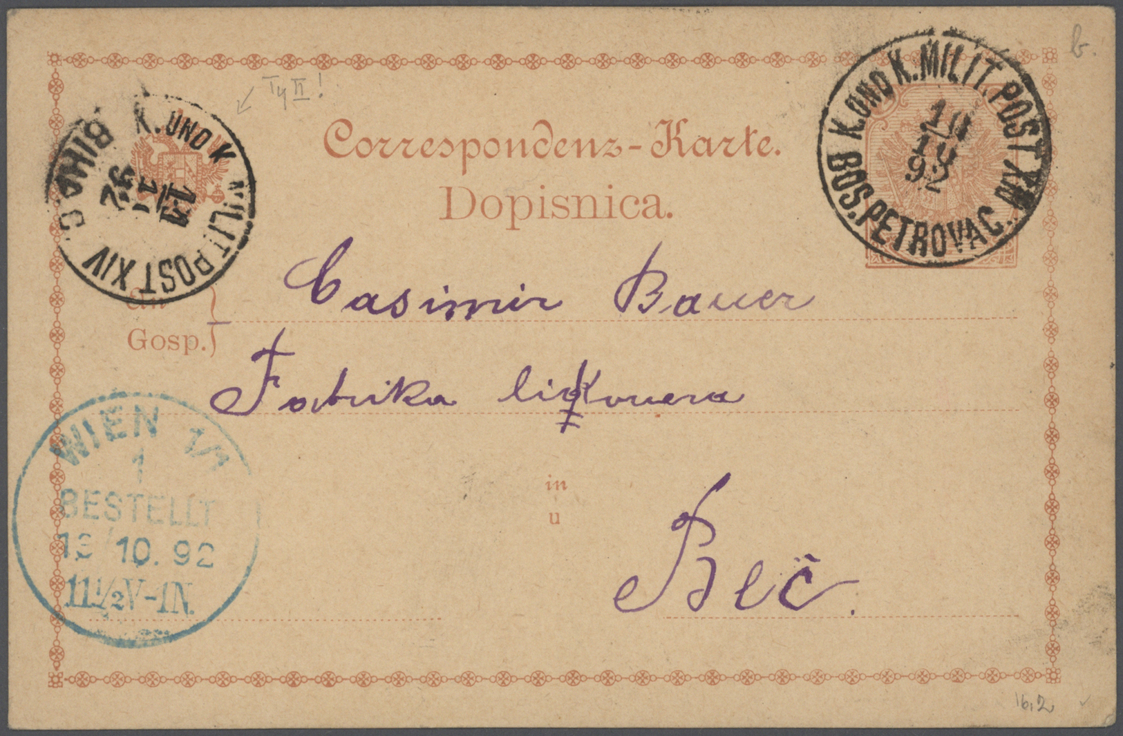 Br/Brfst/O/GA Bosnien und Herzegowina - Stempel: 1812/1920 huge Research Collection in 30 Lindner binders with tho