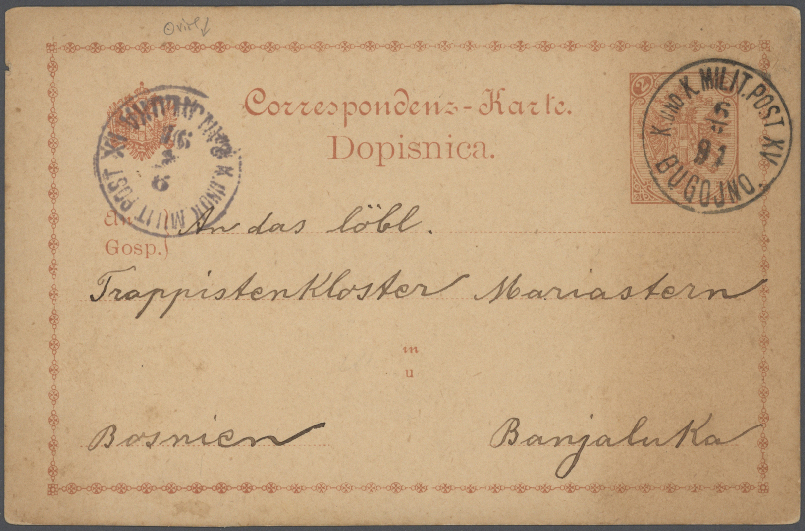 Br/Brfst/O/GA Bosnien und Herzegowina - Stempel: 1812/1920 huge Research Collection in 30 Lindner binders with tho