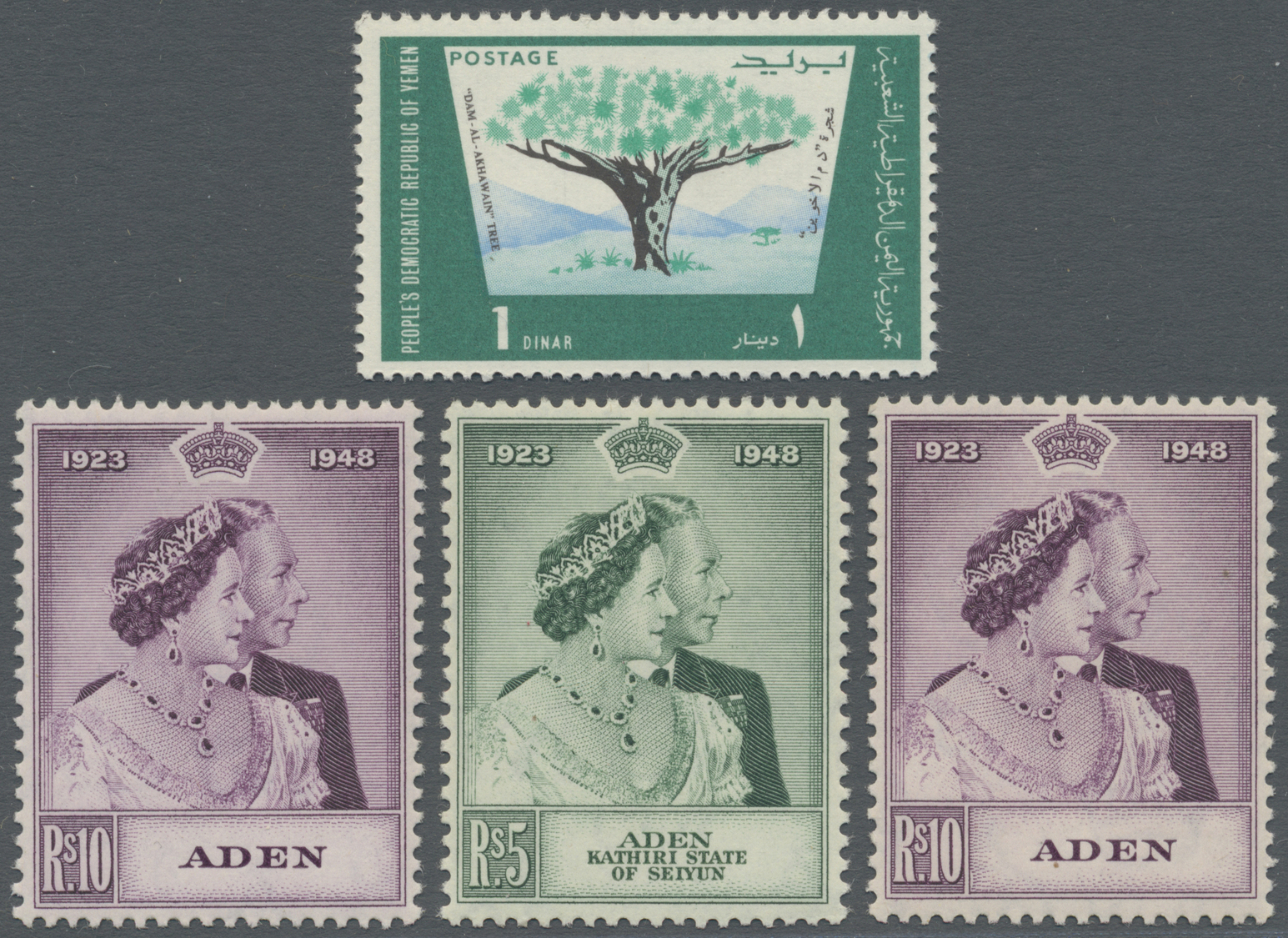 **/*/O Aden: 1948/1970 (ca.), Accumulation In Box Incl. Kathiri State Of Seiyun, Mahra State, Qu'aiti State - Jemen