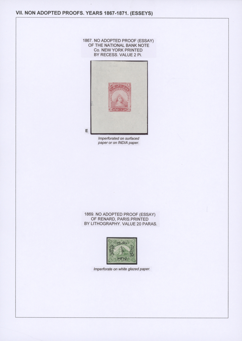 **/*/O/Br Ägypten: 1866-1879: EGYPT FIRST ISSUES: Specialized collection of the various mint and used stamps,