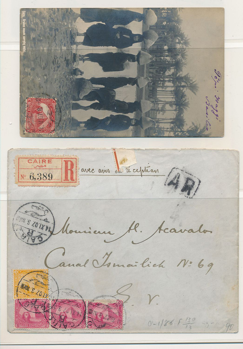 Br Ägypten: 1882-1953, Collection of more than 80 covers and cards, with a lot of good frankings (from