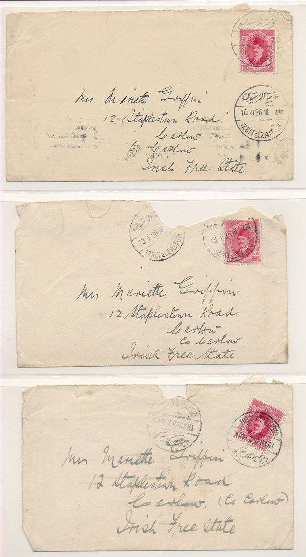 Br Ägypten: 1882-1953, Collection of more than 80 covers and cards, with a lot of good frankings (from