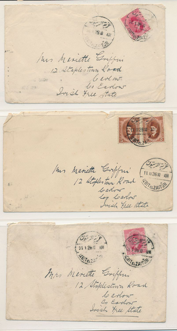 Br Ägypten: 1882-1953, Collection of more than 80 covers and cards, with a lot of good frankings (from