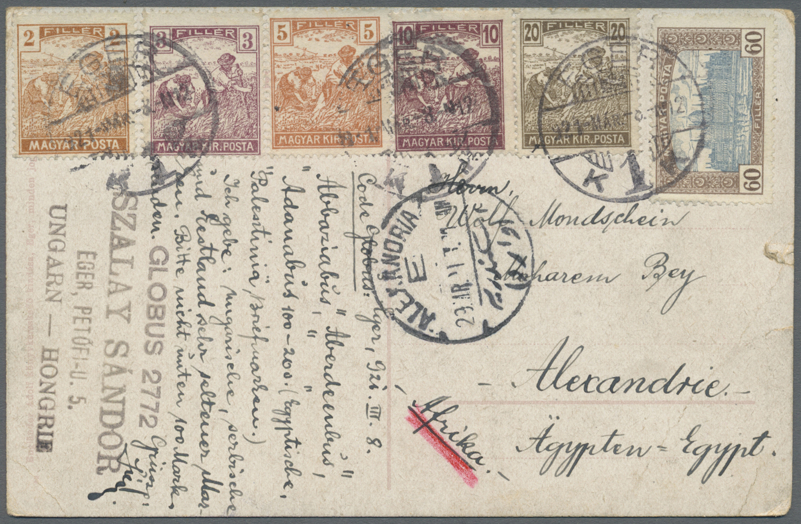 Br/GA/ Ägypten: 1890/1960 (ca.), Lot Of Ca. 120 Covers, Postcards, Postal Stationery And Souvenier Pc, Inc. - 1915-1921 Protectorat Britannique