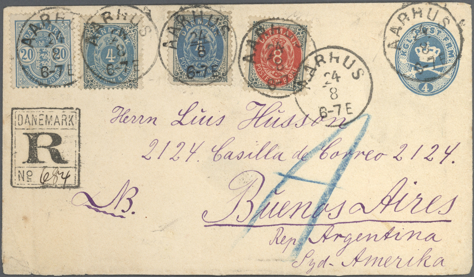 Br Dänemark: 1850/1965 Ca., Hochwertiger Und Reichhaltiger Briefe-Bestand Mit Ca. 200 Belegen Aus Uralt - Lettres & Documents