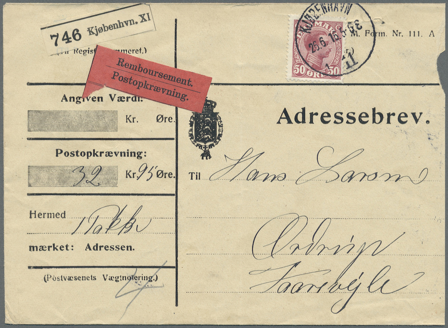 Br/GA Dänemark: 1866/1945 (meist), Ca. 259 Belege, Dabei Interessante Stempel, Flugpost, Zensurpost, Perfi - Covers & Documents