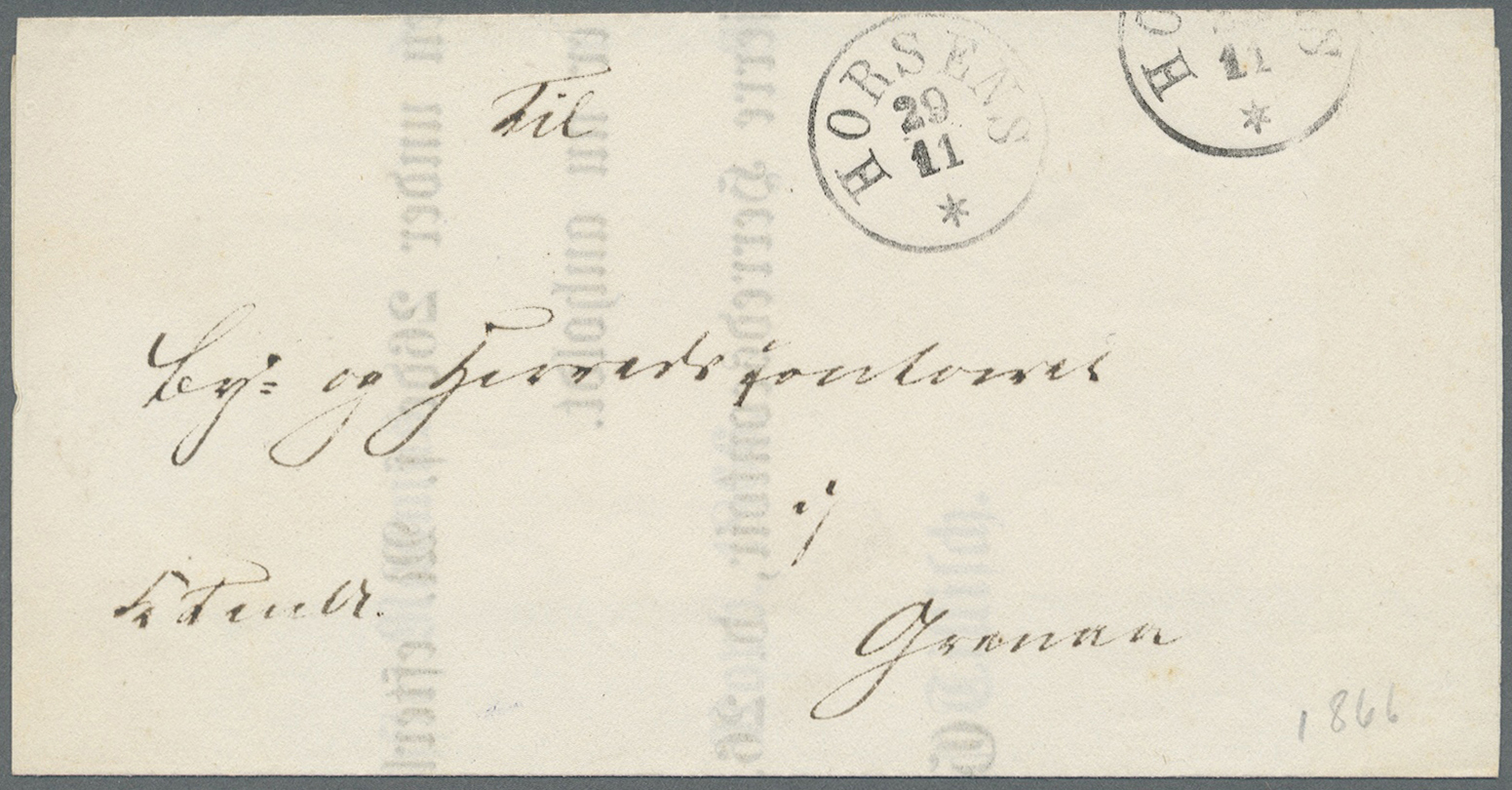 Br/GA Dänemark: 1866/1945 (meist), ca. 259 Belege, dabei interessante Stempel, Flugpost, Zensurpost, Perfi