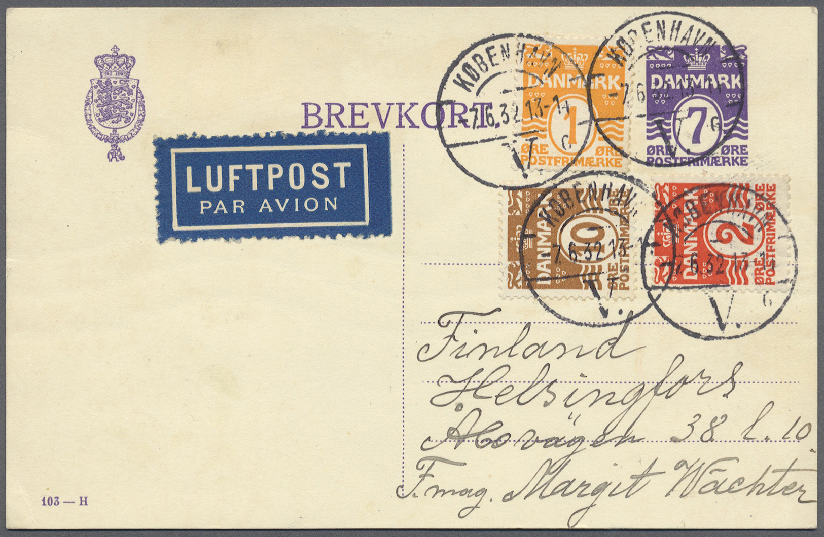 Br/GA/ Dänemark: 1890 (ab), Dabei Interessante Ganzsachen, Flugpost, Alte Ansichtskarten, Perfins U. A. - Lettres & Documents