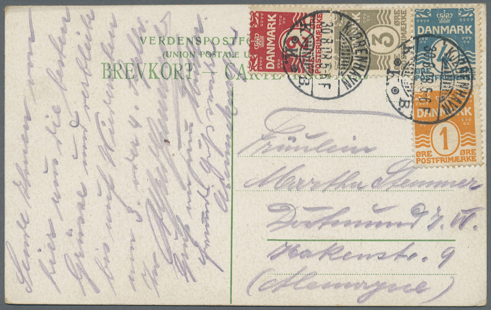 Br/ Dänemark: 1908/1965 (ca.), Inter. Bestand Mit Ca. 110 Briefen Und Ansichtskarten Dabei Viele Bessere - Storia Postale