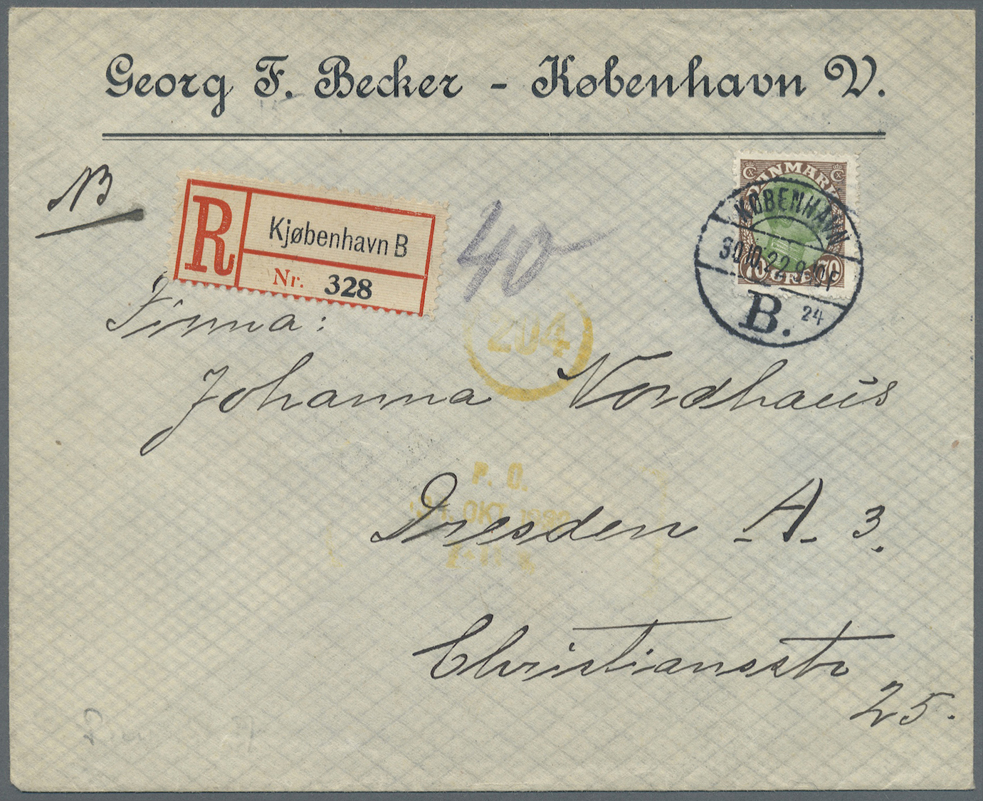 Br/ Dänemark: 1908/1965 (ca.), Inter. Bestand Mit Ca. 110 Briefen Und Ansichtskarten Dabei Viele Bessere - Covers & Documents