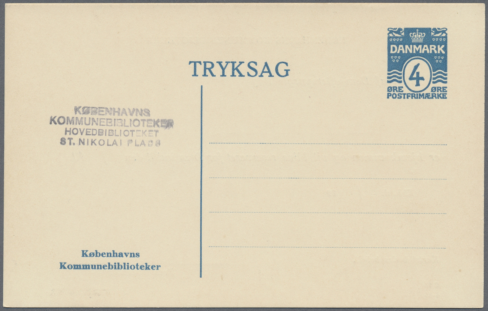 GA Dänemark - Ganzsachen: 1932/1958. Lot Containing 55 Only Different Private- And Official Postcards O - Ganzsachen