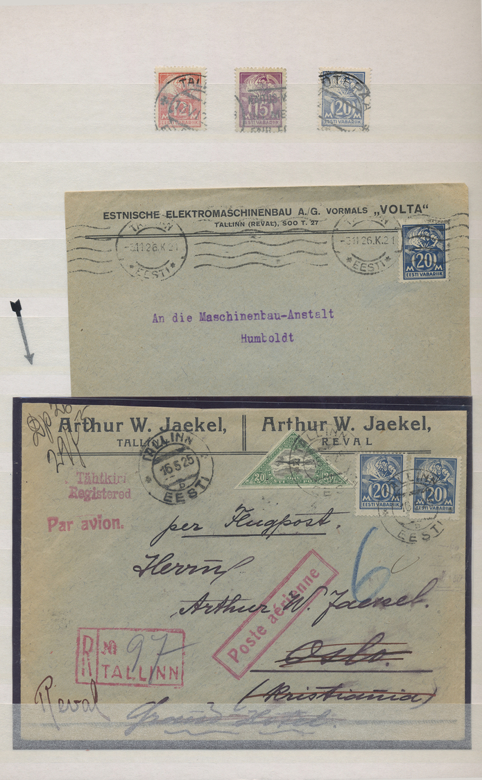 Br/GA/O/** Estland: 1801/2003, Postgeschichtliche Sammlung Mit über 170 Briefe/Ganzsachen/Paketkarten, Etc. Sow - Estland