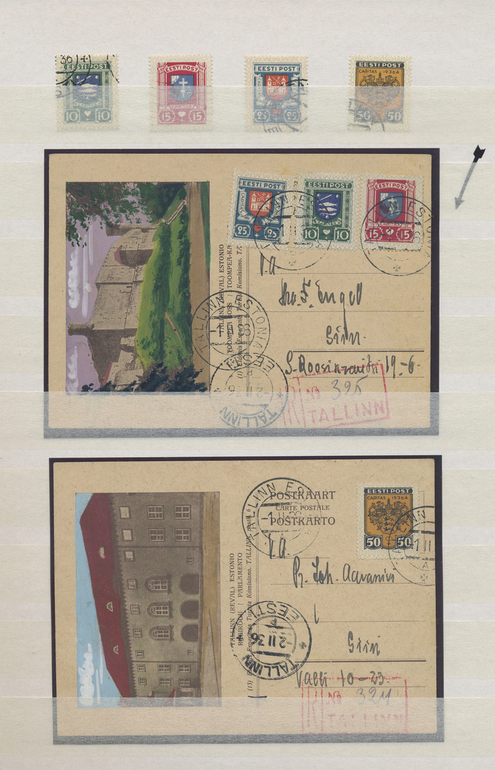 Br/GA/O/** Estland: 1801/2003, Postgeschichtliche Sammlung Mit über 170 Briefe/Ganzsachen/Paketkarten, Etc. Sow - Estonia